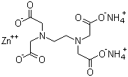 EDTA-锌铵络合物分子结构 (CAS 67859-51-2)