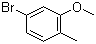5-溴-2-甲基苯甲醚分子结构 (CAS 67868-73-9)