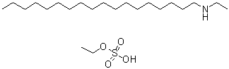 N-Ethyl-1-octadecanamine ethyl sulfate molecular structure (CAS 67874-03-7)