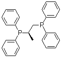 结构式 CAS# 67884-32-6, (2R)-1,2-双(二苯基膦)丙烷