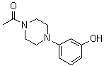 3-[4-(乙酰基)哌嗪-1-基]苯酚分子结构 (CAS 67915-02-0)
