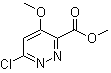6-氯-4-甲氧基哒嗪-3-羧酸甲酯分子结构 (CAS 679405-85-7)