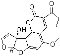 黄曲霉毒素 M1分子结构 (CAS 6795-23-9)
