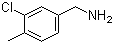 3-氯-4-甲基苄胺分子结构 (CAS 67952-93-6)