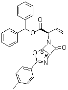 [1R-[1alpha,5alpha,6(R)]]-alpha-(1-甲基乙烯基)-3-(4-甲基苯基)-7-氧代-4-氧杂-2,6-二氮杂二环[3.2.0]庚-2-烯-6-乙酸(二苯基)甲酯分子结构 (CAS 67978-05-6)