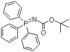 N-叔丁氧羰基亚胺(三苯基)膦分子结构 (CAS 68014-21-1)