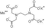 乙二胺四乙酸二钾锰盐分子结构 (CAS 68015-77-0)