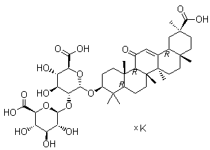 甘草酸钾分子结构 (CAS 68039-19-0)