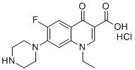 盐酸诺氟沙星分子结构 (CAS 68077-27-0)