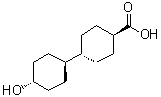 trans,trans-4-(4-Hydroxycyclohexyl)cyclohexanecarboxylic acid molecular structure (CAS 68077-64-5)