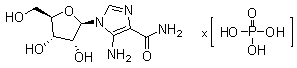 5-氨基-1-核糖基咪唑-4-甲酰胺磷酸盐分子结构 (CAS 681006-28-0)
