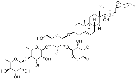 重楼皂苷 VII分子结构 (CAS 68124-04-9)