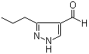3-丙基-1H-吡唑-4-甲醛分子结构 (CAS 681260-23-1)