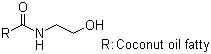 椰油酸单乙醇酰胺分子结构 (CAS 68140-00-1)
