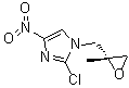 2-氯-1-[[(2R)-2-甲基-2-环氧乙烷基]甲基]-4-硝基-1H-咪唑分子结构 (CAS 681490-93-7)