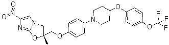 Delamanid分子结构 (CAS 681492-22-8)