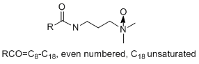 椰油酰胺丙基氧化胺分子结构 (CAS 68155-09-9)