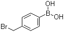 4-(溴甲基)苯硼酸分子结构 (CAS 68162-47-0)