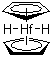 双(环戊二烯)二氢铪分子结构 (CAS 68183-87-9)