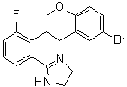 2-[2-[2-(5-溴-2-甲氧基苯基)乙基]-3-氟苯基]-4,5-二氢-1H-咪唑分子结构 (CAS 681847-92-7)