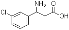 3-氨基-3-(3'-氯苯基)丙酸分子结构 (CAS 68208-21-9)