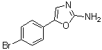 structure of CAS# 6826-26-2, 5-(4-Bromophenyl)-1,3-oxazol-2-amine