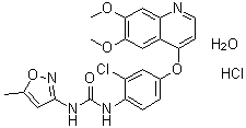 Tivozanib 单盐酸盐一水合物分子结构 (CAS 682745-41-1)