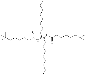 二(新癸酰氧基)二辛基锡烷分子结构 (CAS 68299-15-0)