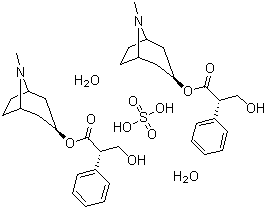 硫酸莨菪碱水合物分子结构 (CAS 6835-16-1)