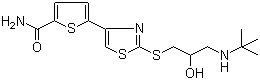 Arotinolol molecular structure (CAS 68377-92-4)