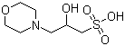 3-(N-吗啉基)-2-羟基丙磺酸分子结构 (CAS 68399-77-9)