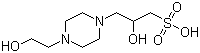 3-(羟乙基哌嗪)-2-羟基丙磺酸分子结构 (CAS 68399-78-0)