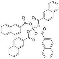 环烷酸钒络合物分子结构 (CAS 68553-60-6)