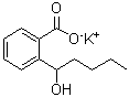 2-(1-羟基戊基)苯甲酸单钾盐分子结构 (CAS 685886-82-2)