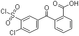 2-(3'-氯磺酰基-4'-氯苯甲酰)苯甲酸分子结构 (CAS 68592-12-1)