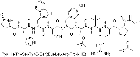 结构式 CAS# 68630-75-1, 布舍瑞林醋酸盐