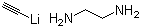 乙炔锂乙二胺络合物分子结构 (CAS 6867-30-7)