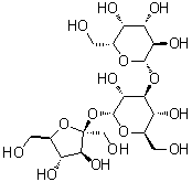 beta-D-呋喃果糖基 O-beta-D-吡喃半乳糖基-(1→3)-alpha-D-吡喃葡萄糖苷分子结构 (CAS 686717-73-7)