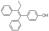 4-(1,2-二苯基丁-1-烯基)苯酚分子结构 (CAS 68684-63-9)