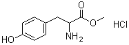 DL-酪氨酸甲酯盐酸盐分子结构 (CAS 68697-61-0)