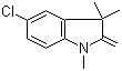 5-氯-1,3,3-三甲基-2-亚甲基吲哚啉分子结构 (CAS 6872-17-9)