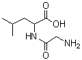 甘氨酰-DL-亮氨酸分子结构 (CAS 688-14-2)
