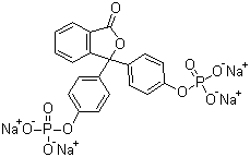 酚酞二磷酸四钠分子结构 (CAS 68807-90-9)