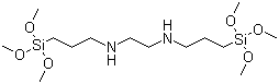 N,N'-双[3-(三甲氧基硅基)丙基]乙二胺分子结构 (CAS 68845-16-9)