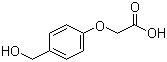 4-(羟基甲基)苯氧基乙酸分子结构 (CAS 68858-21-9)