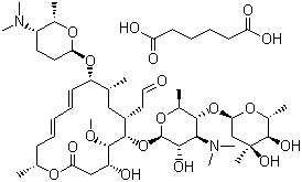 己二酸螺旋霉素分子结构 (CAS 68880-55-7)