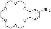 4'-氨基苯并-18-冠醚-6分子结构 (CAS 68941-06-0)
