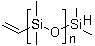 单乙烯基封端的聚二甲基硅氧烷分子结构 (CAS 68952-00-1)