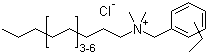 氯化[C12-18-烷基[(乙苯基)甲基]二甲基]铵盐分子结构 (CAS 68956-79-6)