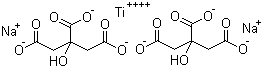柠檬酸钠钛盐分子结构 (CAS 68959-15-9)